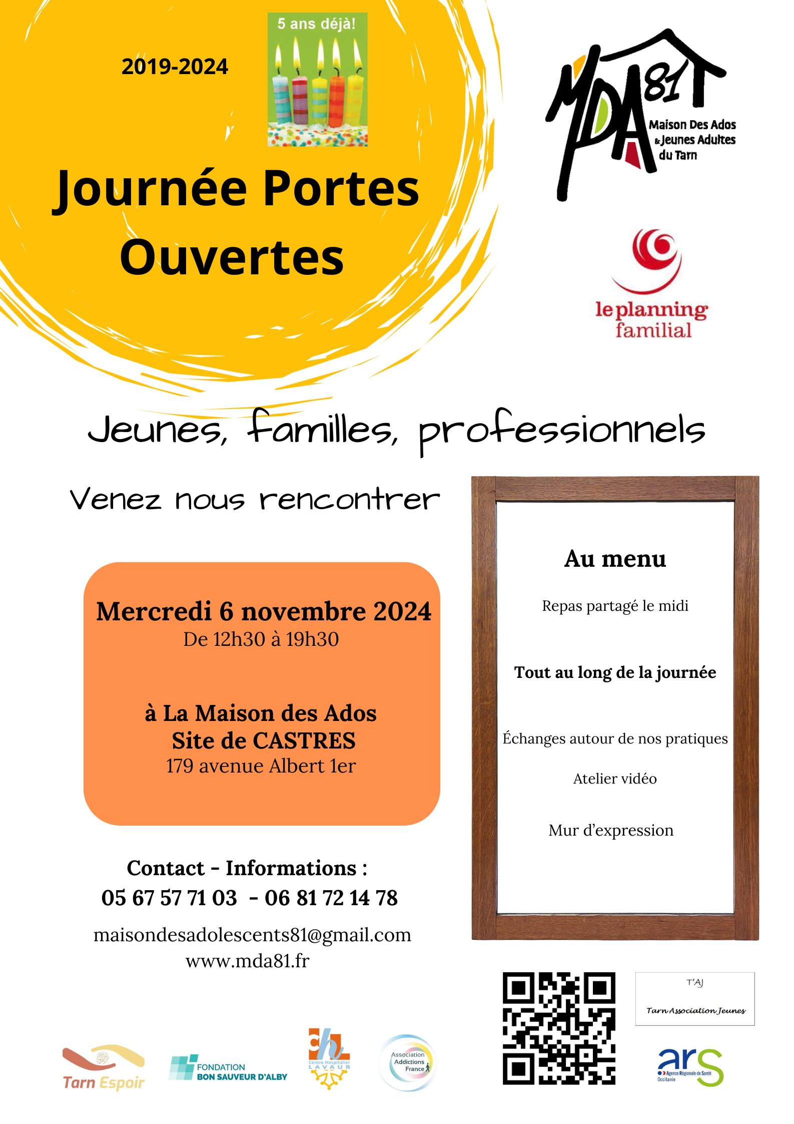 Affiche Portes Ouvertes Maison des Adolescents